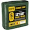 Core Tarps Tarp, 16 ft L x 0.5 mm H x 12 ft W, 5 Mil, Green/Black, Polyethylene CT-503-12X16 - alternate 1